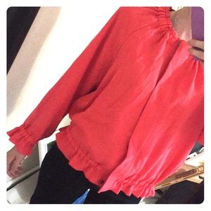 Kenneth Cole Coral Blouse Size S